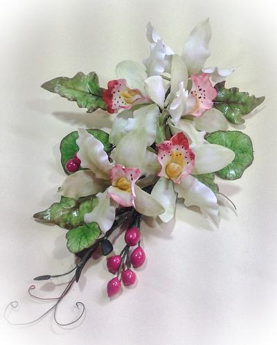 Orchid Bouquet - Cake by Anuja