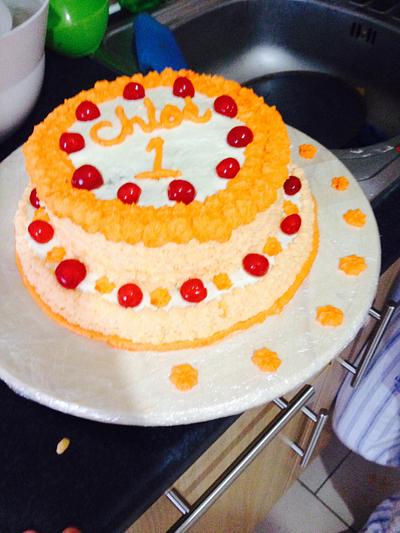 My baby's first birthday cake.  - Cake by Anushka