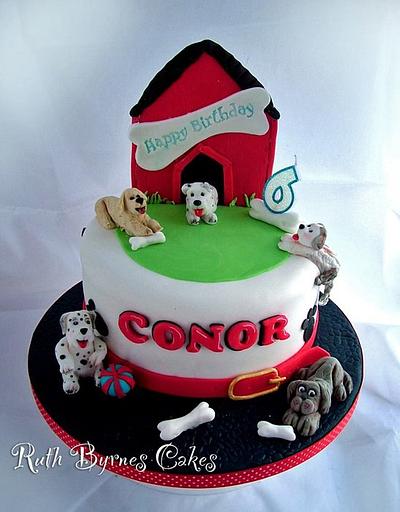 Puppies Cake for Conor - Cake by Ruth Byrnes
