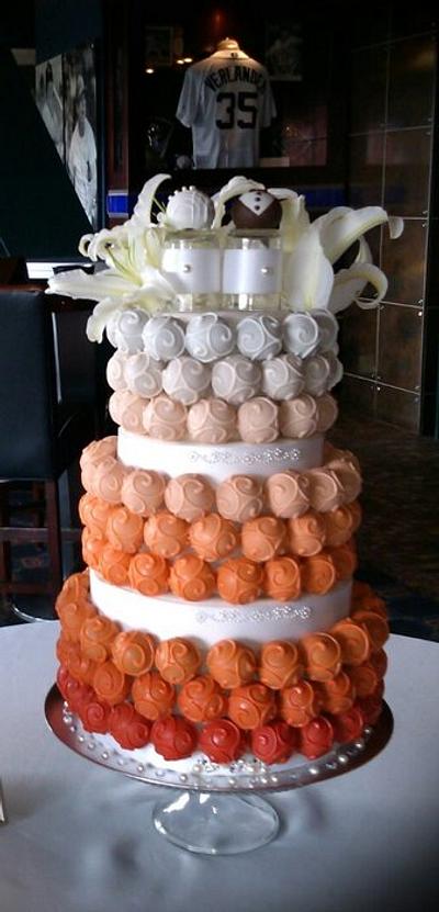 Ombre Cake Bite Cake - Cake by Yolanda Marshall 
