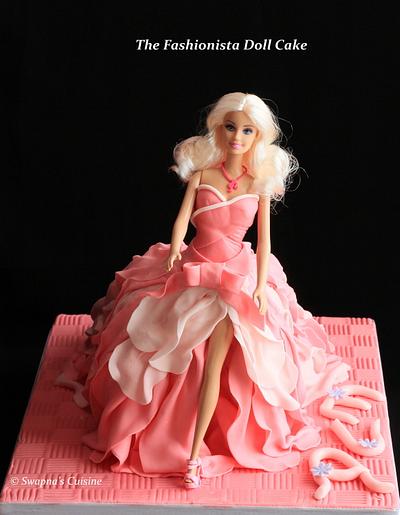 Fashionista Doll Cake-2 - Cake by Swapna Mickey