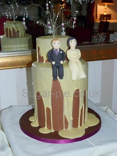 Chocoholics Wedding cake - Cake by Sugar-pie