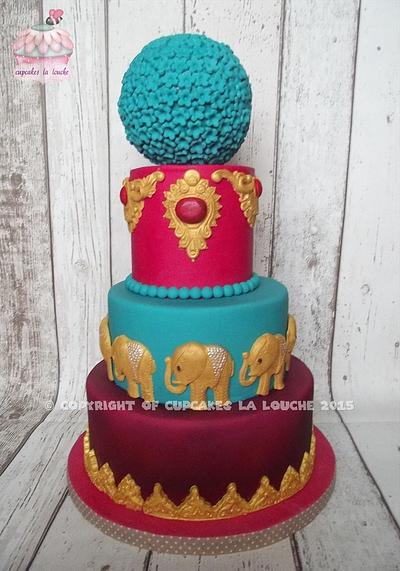 Pyar asian wedding cake - Cake by Cupcakes la louche wedding & novelty cakes