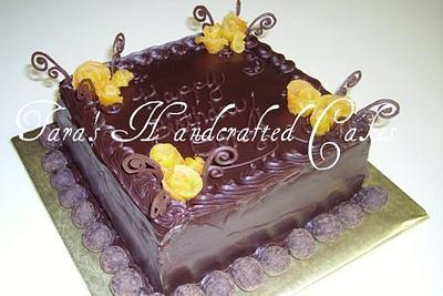 chocolate apricot - Cake by Taras Handcrafted Cakes