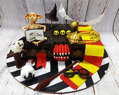Harry Potter theme cake  - Cake by Delicious Temptations 4U 