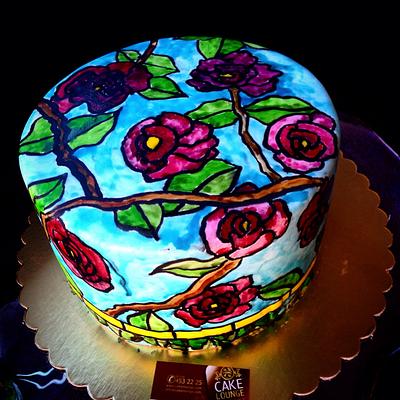 Stainglass birthday cake - Cake by Cake Lounge 