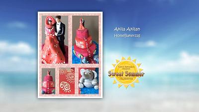 SUMMER INDIAN WEDDING CAKE (Sweet Summer Collaboration) - Cake by HomeBakerzsg Akila