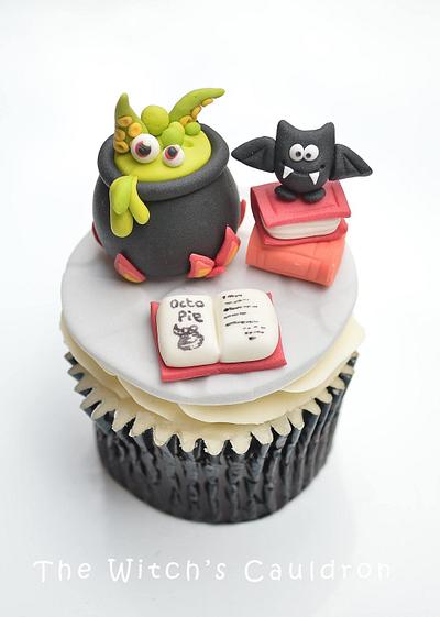 The Witch's Cauldron - National Cupcake Week - Cake by Yellow Bee Sugar Art by Vicky Teather