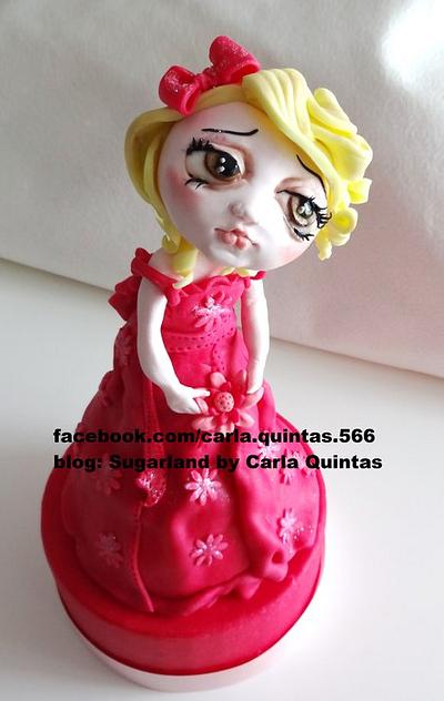 pink girl  - Cake by carlaquintas