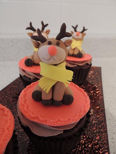 Reindeer cupcakes - Cake by Signature Cakes By Angela