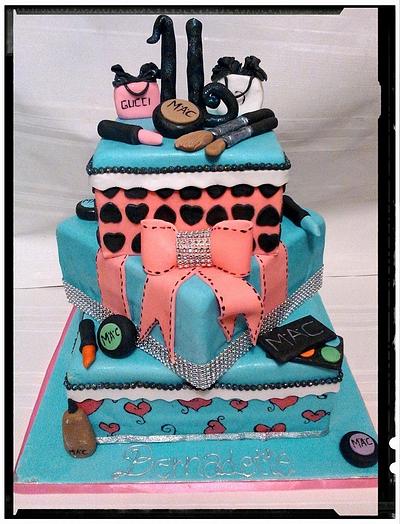 Sweet 16 bday cake - Cake by Cake Wonderland