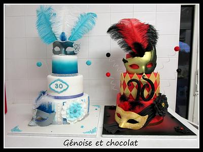 Venetian masked ball cakes - Cake by Génoise et chocolat