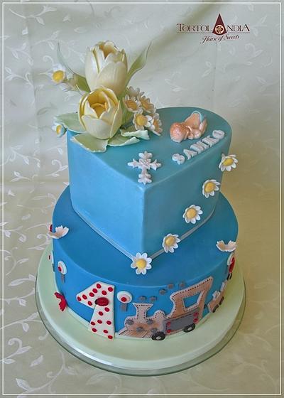 Christening cake & Firsth birthday - Cake by Tortolandia