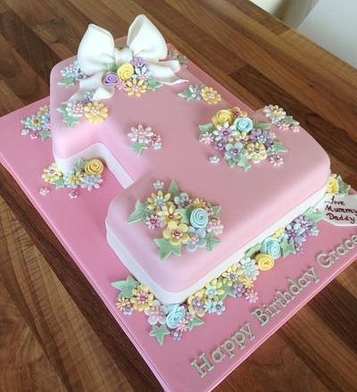 Number 1 cake - Cake by The Rosebud Cake Company
