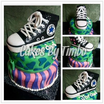 Retro AllStars Chuck Taylor Cake! - Cake by Timbo Sullivan