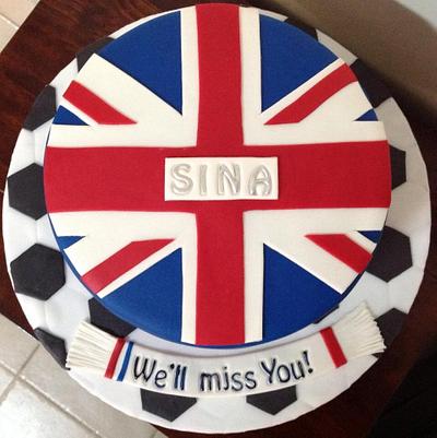 British Flag Farewell Cake - Cake by MariaStubbs