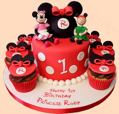 Red Polka Dot Minnie Mouse - Cake by Jennifer