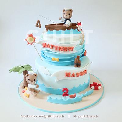 Nautical Brothers - Cake by Guilt Desserts