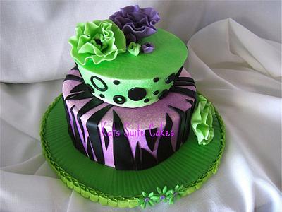 Purple and Green - Cake by Kat
