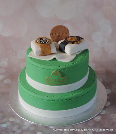 Rolex cake with painted details - Cake by Louise