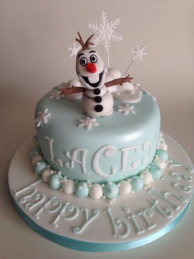 Disney Frozen Olaf cake :-)  - Cake by charmaine cameron