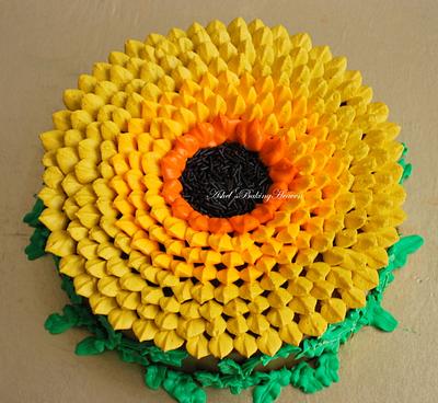 The Sunflower Cake - Cake by Ashel sandeep
