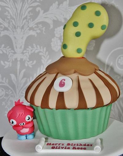 Moshi Monster Poppet Giant Cupcake  - Cake by Symphony in Sugar