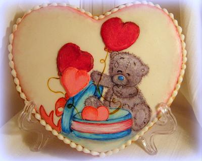 Hand painted "Teddy Bear" - Cake by Sweet pear	
