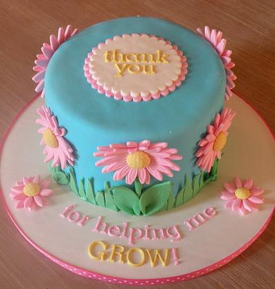 Thank you teacher  - Cake by Dani Johnson