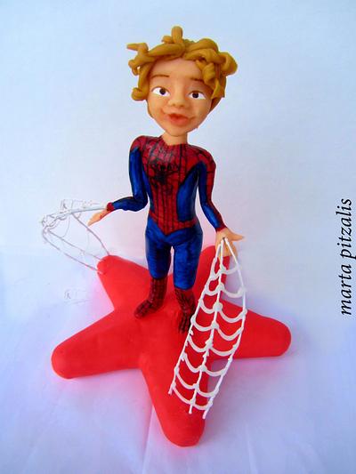 Caricature of a young spiderman fan! - Cake by LeTorteDiMartaP