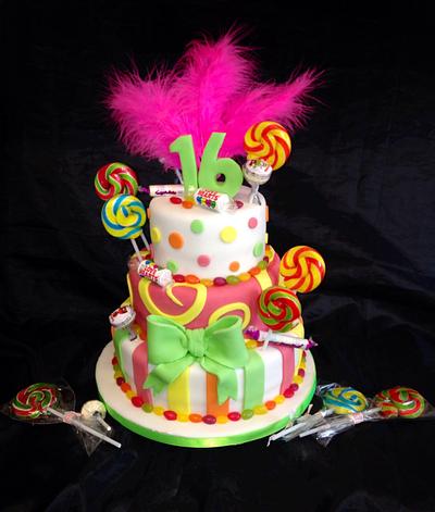 Sweet 16 Cake - Cake by Caron Eveleigh