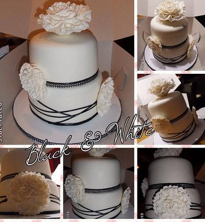 Black & white - Cake by Jertysdelight