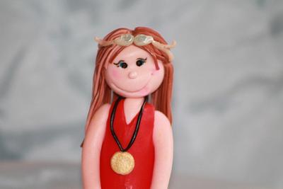 Gold Medal Swimmer - Cake by Julz Pilkington