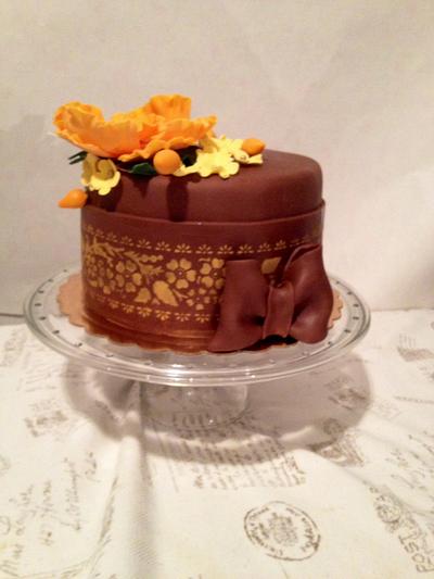 Chocolate romantic cake - Cake by romina