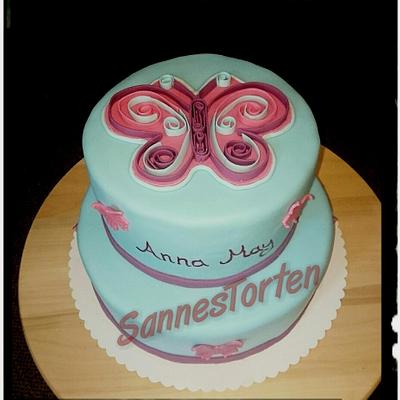 birthday butterfly Cake  - Cake by SannesTorten 