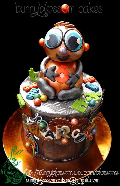 Robot cake - Cake by BunnyBlossom