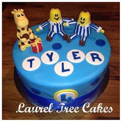 Bananas in Pajamas and a Giraffe Cake - Cake by Laurel Tree Cakes