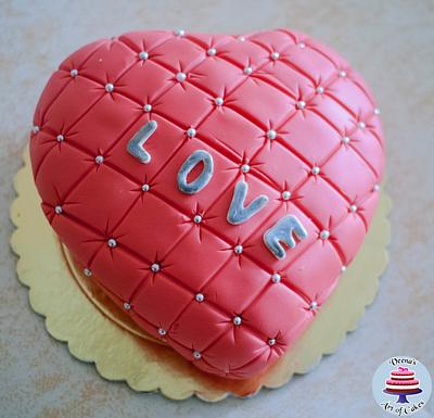 Pillow and Conversation Heart Mini Cakes  - Cake by Veenas Art of Cakes 