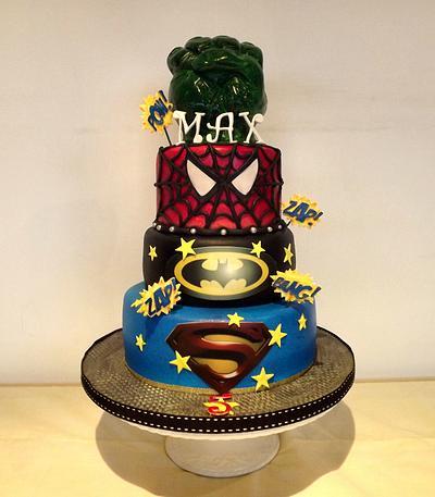 Super Hero Cake :) x - Cake by Storyteller Cakes