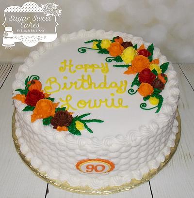 90th Birthday - Cake by Sugar Sweet Cakes