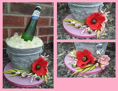 Peroni Champagne ice bucket cake - Cake by Karen's Kakery