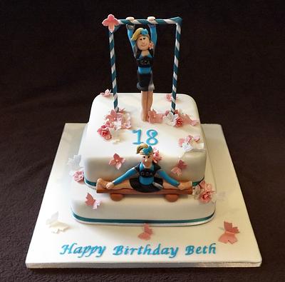 Gymnastic cake - Cake by Storyteller Cakes
