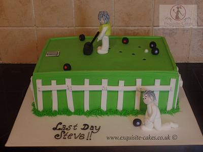 Crown green bowling cake. - Cake by Natalie Wells