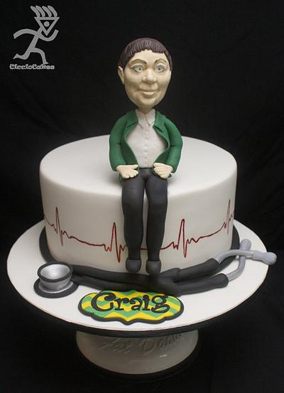 Ambulance Officer Figurine Cake for my Husband - Cake by Ciccio 