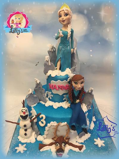 Frozen cake  - Cake by Lillyscake23