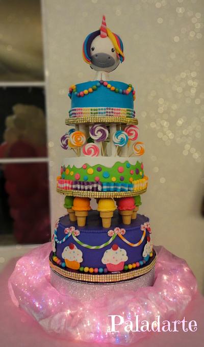 Candyland cake - Cake by Paladarte El Salvador