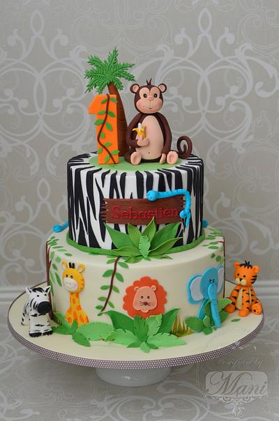 Jungle birthday cake - Cake by designed by mani