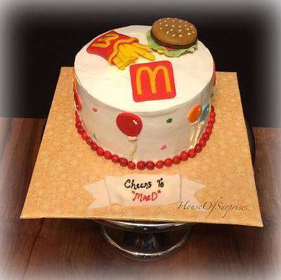 Mcdonald cake - Cake by Shikha