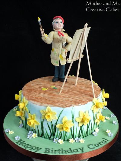 Springtime Artist! - Cake by Mother and Me Creative Cakes