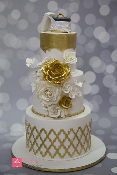 Wedding Cake - Cake by D Sugar Artistry - cake art with Shabana